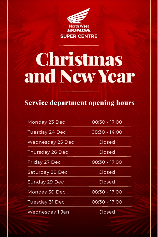 Xmas Opening Hours